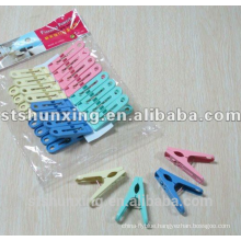 shunxing cheap practical nice strong plastic cloth peg with high quality